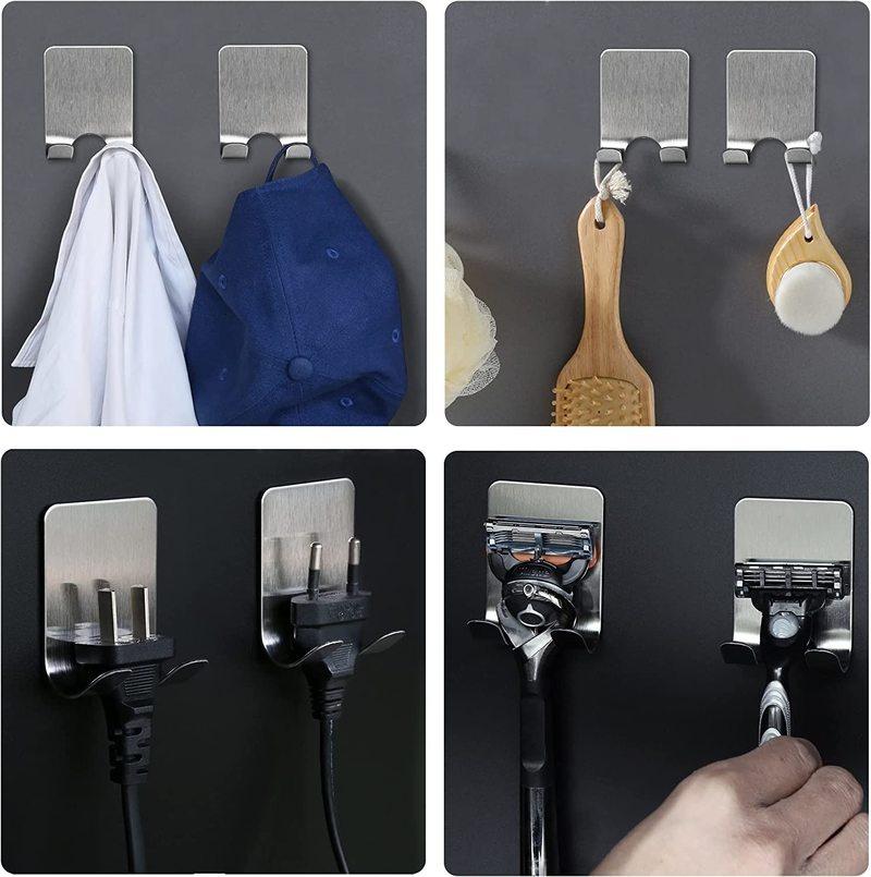 Stainless Steel Razor Rack Hook, Waterproof Self-adhesive Razor Rack Hook, Manual Razor Rack MYY
