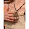 Bohemian Bronze Necklace Women's Woven Belt Earrings Holiday Style with Skirt Waist Chain Wear Accessories