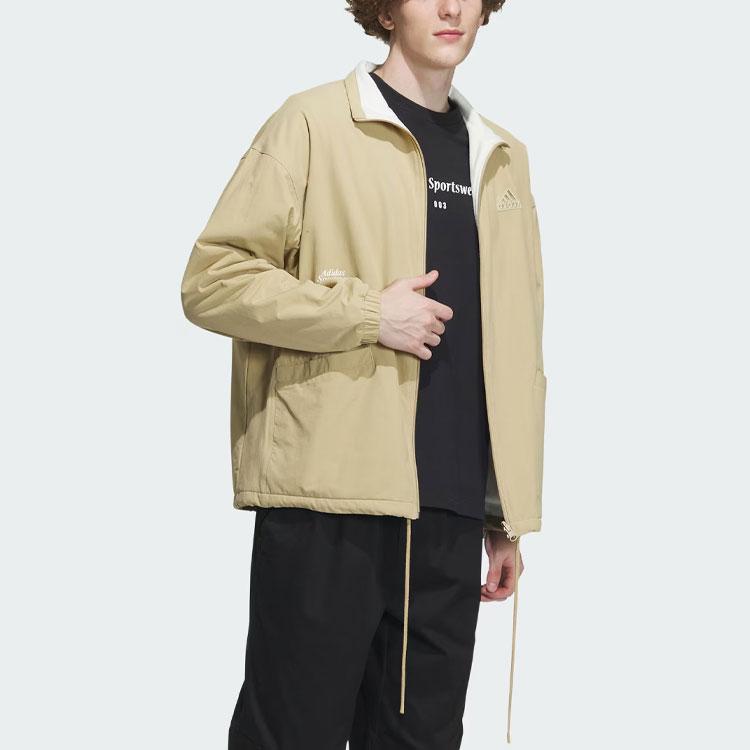New Adidas Reversible Jacket Jacket Men's Light Khaki IT3966