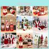 Entzückende Weihnachtsmann- und Schneemann-Dekorierte Weinflaschentaschen für Weihnachtsfeiern