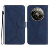 HT05 For Realme 12 4G/12+ 5G Wallet Case PU Leather Stand Phone Cover Lines Imprinted