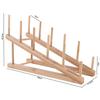 Drying Bamboo Dish Rack Ladder Type Dish Drain Rack Practical Kitchen Storage Stand  School/Office