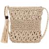 Straw Weaving Shoulder Bags for Women Tassel Beach Crossbody Bag Messenger Bag