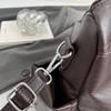 Leather Tote Bag Women's Fashion Shoulder Bag with Front Zip Pocket and Adjustable Crossbody Strap