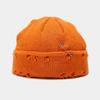 New Winter Harajuku Beanies Knitted Hat Women Fashion Warm Thick Men Hip Hop Pin Hole Skullcap Short Hat Unisex Basic Cap