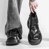 Stivaletti Chelsea da Uomo con Zip Laterale e Suola Chunky Scarpe Eleganti Casual Taglia 38-46