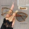 New Myopia Glasses Light-sensitive Color Change Trend Metal Retro High-end Non-face Myopia Glasses 038