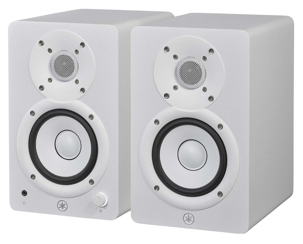 YAMAHA Compact Powered Studio Monitor White Set of Left and HS4W (1 Right)