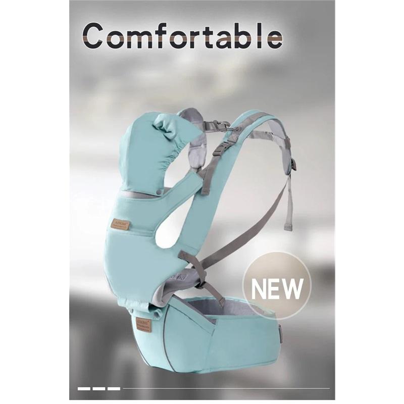 3 In 1 Baby Waist Seat Carrier Ergonomic With Windproof Hood Suitable For Winter