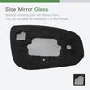 SCITOO Driver Side Mirror Glass Compatible with 2004-2008 For NISSAN MAXIMA W/O HEATED Chrome Flat Left Exterior Mirror Glass With Backing Plate