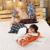 Simulated 3D Cat Tiger Throw Pillow Doll Plush Toy Holding Sleeping Rag Doll Cat Funny Bedside