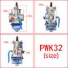 Universal Motorcycle Carburetor PWK 24 26 28 30 32 34 mm For Keihin Koso OKO YZ85 Power Jet 2T 4T Blue Transparent Cover Bowl