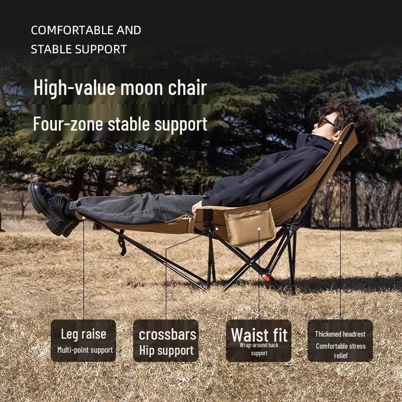 Adjustable Padded Outdoor Folding Recliner with Footrest
