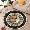 Multiple sizes Zodiac wheel with sun moon Print Round Carpet Living Room Bedroom Table Chair Sofa Decorative Carpet Luxury gifts