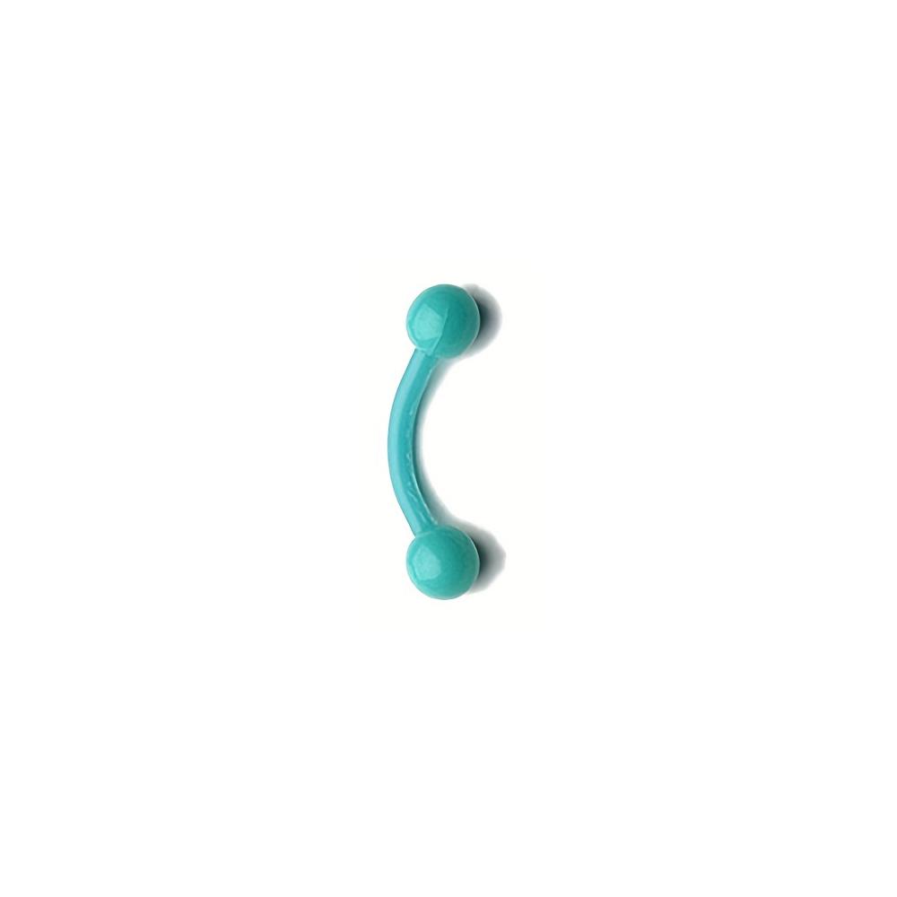 16G Bioflex Acrylic Curved Barbell Horseshoe Lip Eyebrow Rings Piercing Retainer Plastic Flexible Nose Septum Belly Piercing