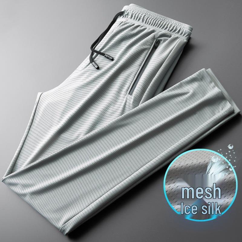 Men's Plus Size Autumn Fleece-Lined Sweatpants - Elastic Waist, Straight Leg Casual Pants