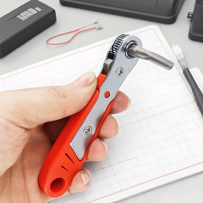 Single Mini Socket Ratchet, Multifunctional Screwdriver, Fast Ratchet Wrench DIY Repair Tools