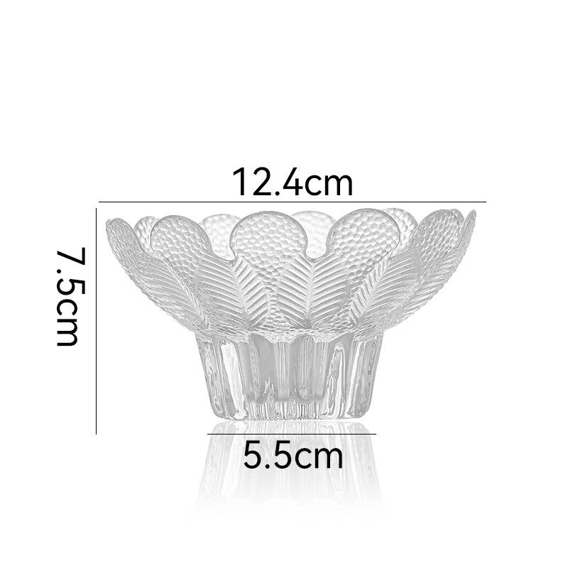 Minimalist Lace Ice Cream Cup, Creative Salad, Transparent Glass Ice Cream Bowl, Juice Milkshake, Dessert Pudding Bowl