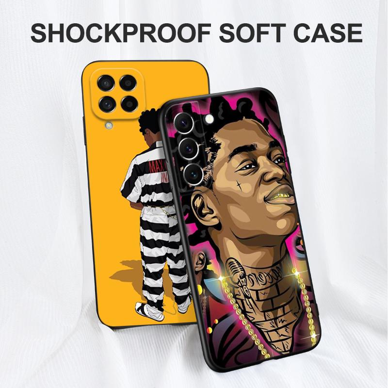 Black Tpu Case For Samsung Galaxy A03 SM-A035 A03 Core A03S A13 A23 LTE A33 A53 A73 4G 5G Rapper Kodaks
