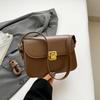 Temperament Women's Bag Women's 2025 New Versatile Fashion Simple Messenger Bag Retro Foreign Style Shoulder Small Square Bag