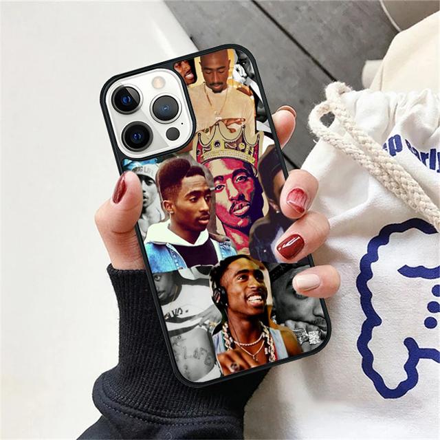 Rap Singer 2Pac Tupac Amaru Shakur Phone Case Cover For iPhone 17 Air 15 16 14 13 12 Pro Max 11 Pro Max Plus