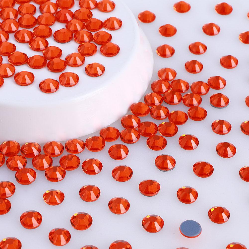 QIYI  Glass Flatback Round Rhinestones 2058 12 Facets Hotfix Bulk Rhinestone for  Shoes Garment  Nail Art Craft