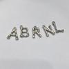 European & American Copper Bamboo Letter Pendants - Elegant, Versatile Jewelry Accessories