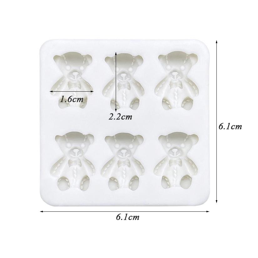 

Медведь силиконовая форма для выпечки торта сахарная крошка шоколадный кекс смола инструменты для украшения помадкой инструменты