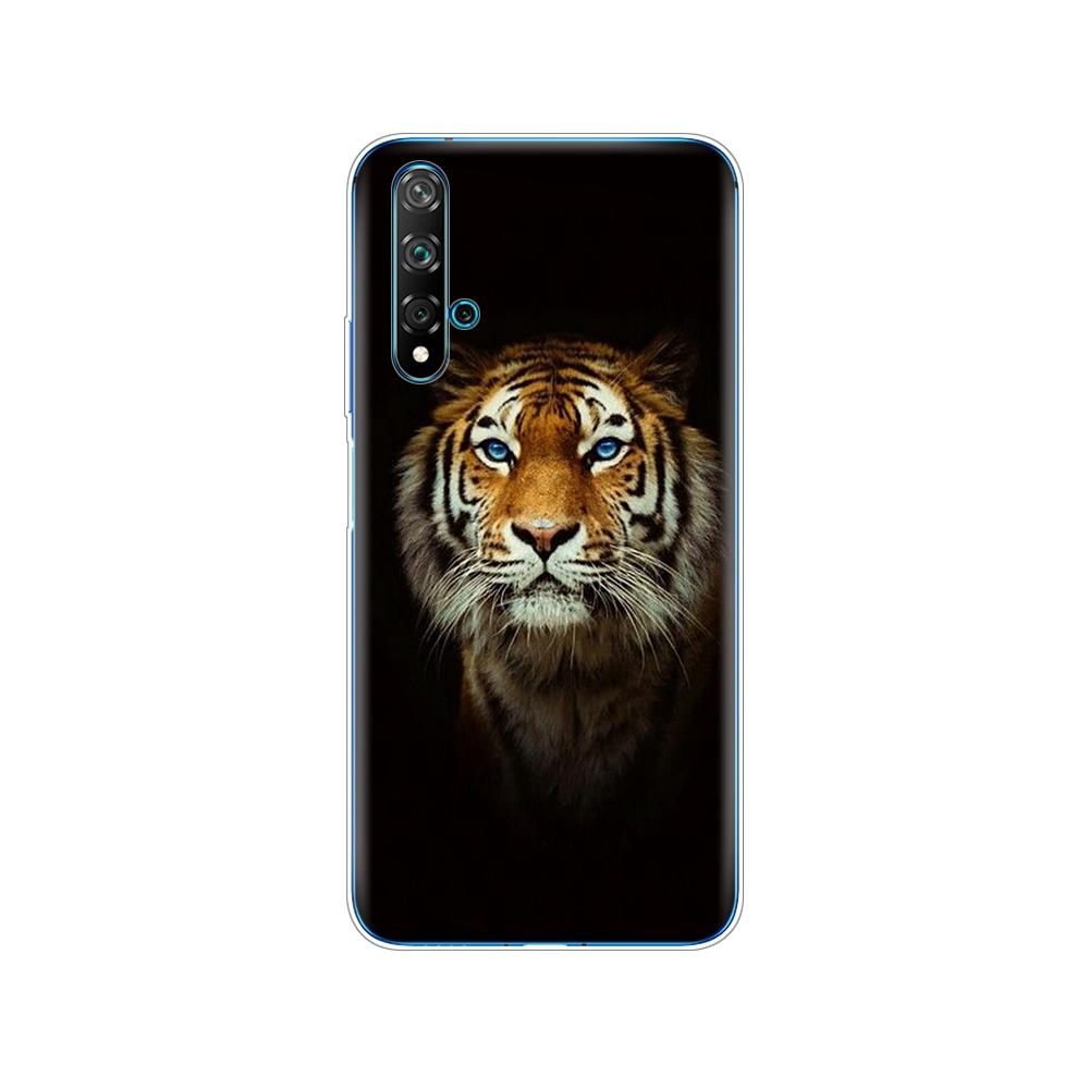 Dla Huawei Nova 5T Case miękka TPU tylna silikonowa obudowa telefonu dla Nova5T 5 T YAL-L21 6.26 ''fundas coque zderzak
