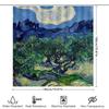 Waterproof Shower Curtain Featuring Van Gogh'S The Olive Trees At Night Perfect For Your Bathroom Decor