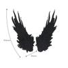 Black Devil Wings Cosplay Accessories Lolita Anime Angel Wing Feather Embroidery Headdress Halloween Party Costumes Hair Props
