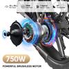 Emoko C94 Składany 750W48V35Ah 20*4.0 Calowy Elektryczny Rower Górski Fat Bike Składany Hamulce Tarczowe Hydrauliczne 50km/h