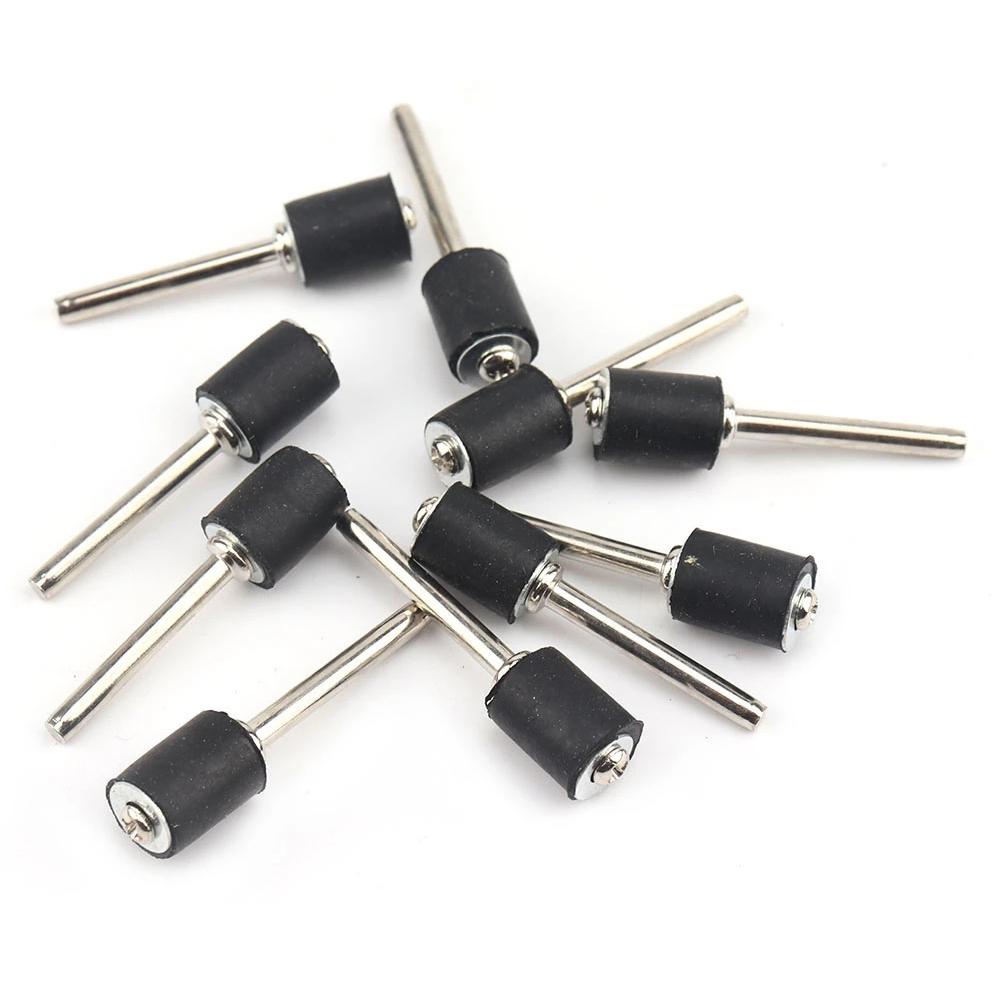 5Pcs Sanding Mandrels Groove Hard Woods Shape Rotary Tools Shank Mandrels 0.39inch 6.35mm 9.5mm Abrasive Tools