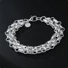 Neues 925er Silber Charm Klassisches 8 Zoll Armband Für Männer Frauen Mode Hochzeit Verlobung Geschenke Party Schmuck