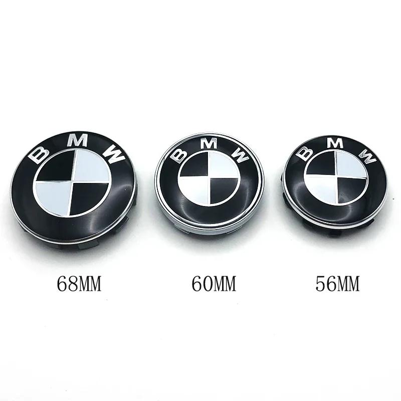 4 Stück 56/60/68 mm Radnabenkappen für BMW E36 E39 E46 E60 E90 E90 F01 F30 E93 G01 G20 G21 G30 G11 F15 X5 X3