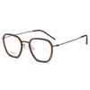 Linde Pure Titanium Women's Literary Fashion Glasses, Retro Acetate Frame for Business or Commute, Unisex Style