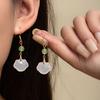 Chinese Style Safe Lock Ear Hook Women'S New Chinese Style Light Luxury Earrings Niche Design Earrings Temperament Versatile Earrings