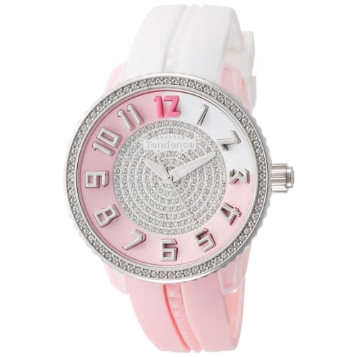 

Tendence Crazy Medium Watch, Pink Dial, Stainless Steel, Mineral Glass, Quartz Movement, Limited Edition, 42mm, Women s, White, TY930111S