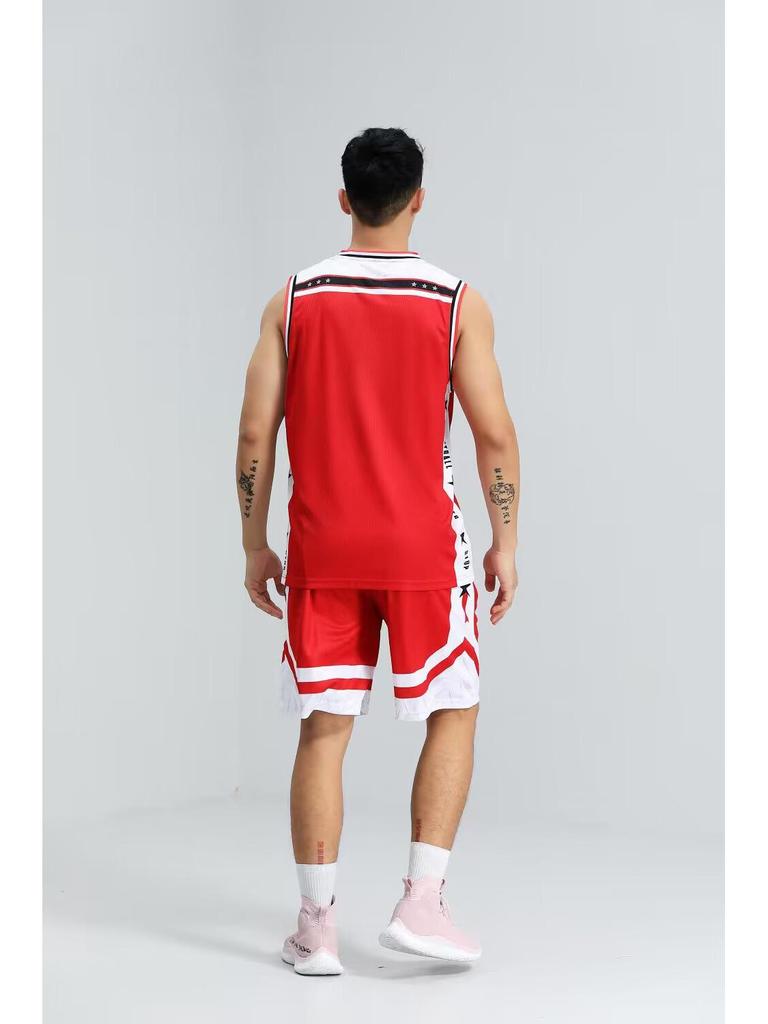 Quick-Dry Sleeveless Basketball Uniform Set: Tank Top & Shorts for Students