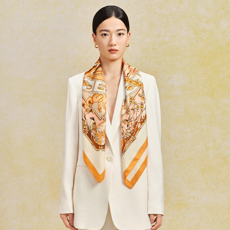 

WENSLI Mulberry Silk Large Square Scarf