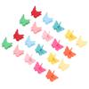 100 Stück Mini Schmetterling Haarspangen für Kleinkindmädchen Bunte Haaraccessoires Niedliche Schmetterling Haarspangen