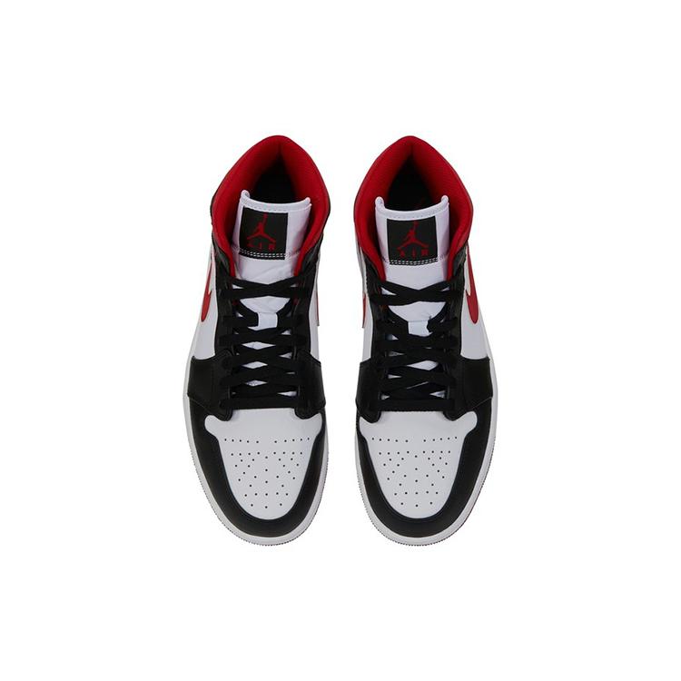 New JORDAN 1 Mid Gym Red Black White 554724-122