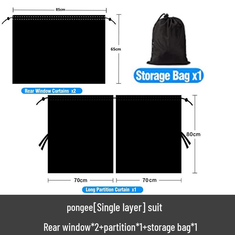 Car Privacy Sunshade: Interior Heat Insulation & Light Blocking for Rear Seat in RVs & Vehicles