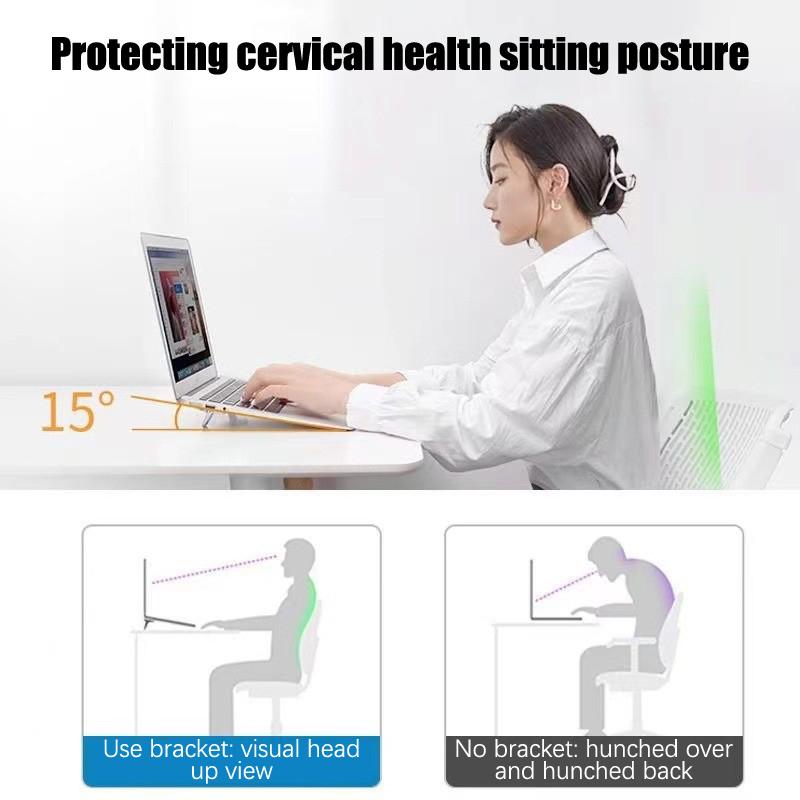 2Pcs Universal Laptop Bracket Portable Invisible Heat Dissipation Bracket Game Book Support Bracket Foldable Laptop Stand