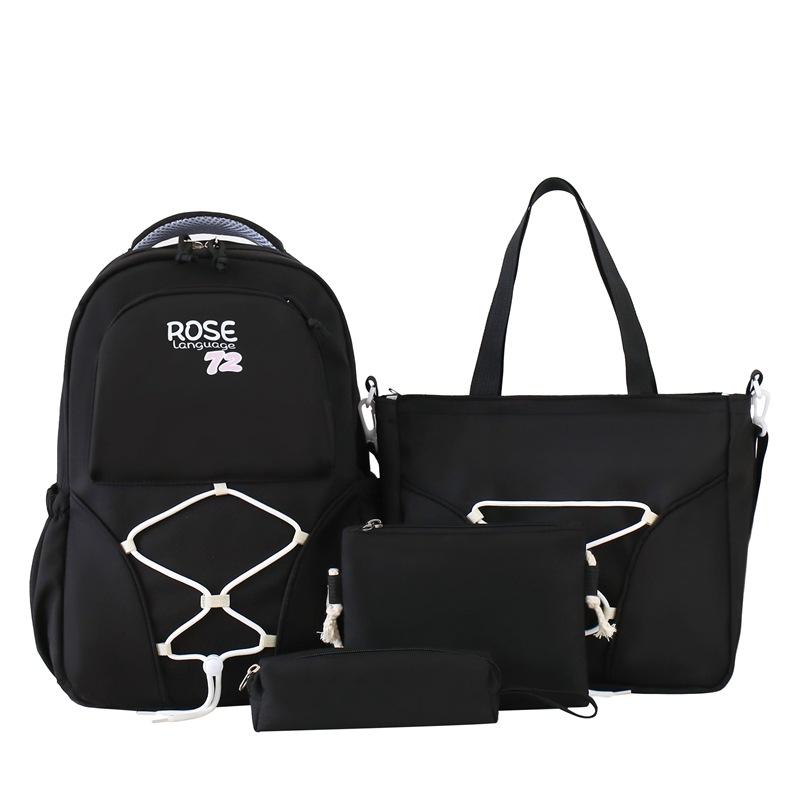 New Backpack Large Capacity School Bag for Primary and Secondary School Students Backpack Casual Handheld Tutoring Bag