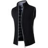 Autumn and Winter Men's Coat Warm Outer Wear Vest Casual Sleeveless Jacket Thermal Stand Collar Waistcoat