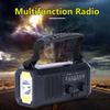 10000mAh Emergency Solar Power Radio SOS Alarm LED AM FM Hand Crank Weather Radio With LED Lamp Flashlight Outdoor Camping Radio