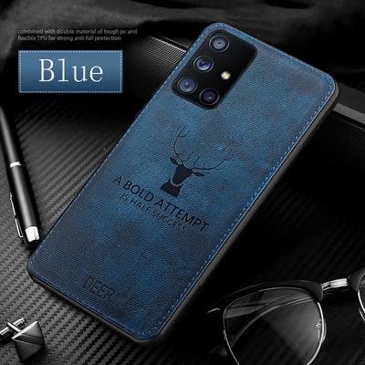 Custodia per telefono in tessuto di cervo per Samsung Galaxy S25 S24 FE S23 Ultra S22 Plus A16 A56 A36 A55 A15 A35 Custodia in pelle morbida ibrida antiurto