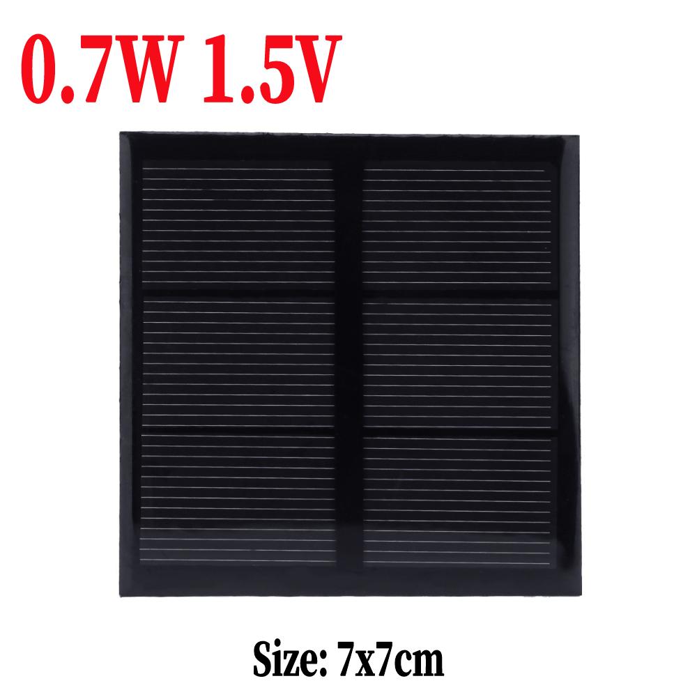 Solar Panel Outdoor 3W/2W/1.5W 5V DIY Solar Cells System for Low-power Electrical Appliances Light Moblie Phone Battery