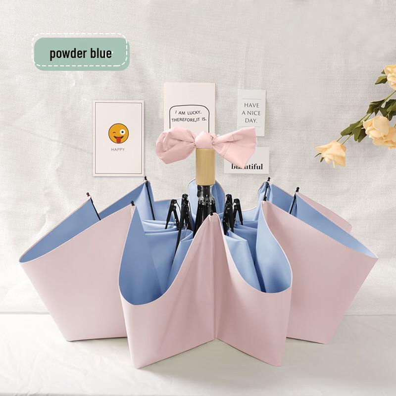Kadenuo Korean Style Three-Fold Sun/Rain Umbrella